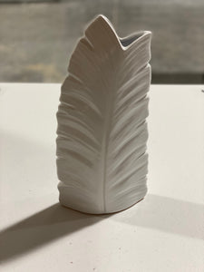 White Feather Vase