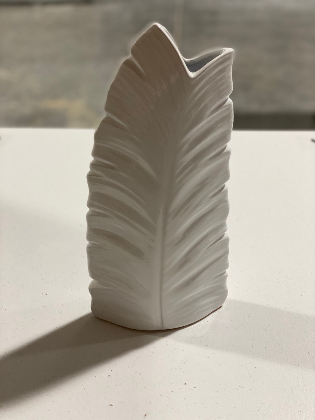 White Feather Vase