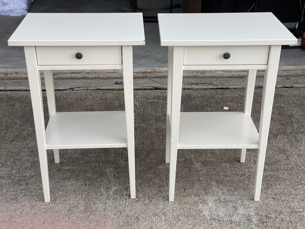 White Nightstand Set