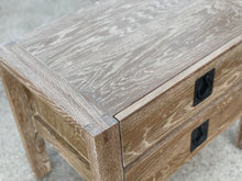 Load image into Gallery viewer, Wooden Side Table With 2 Drawers
